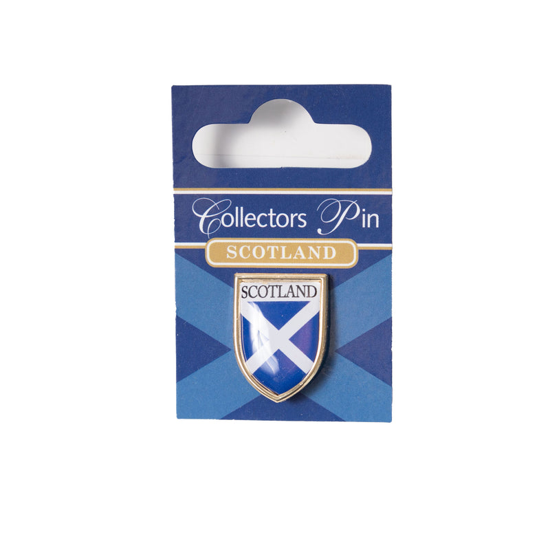 Scotland Saltire Shield Collectors Pin