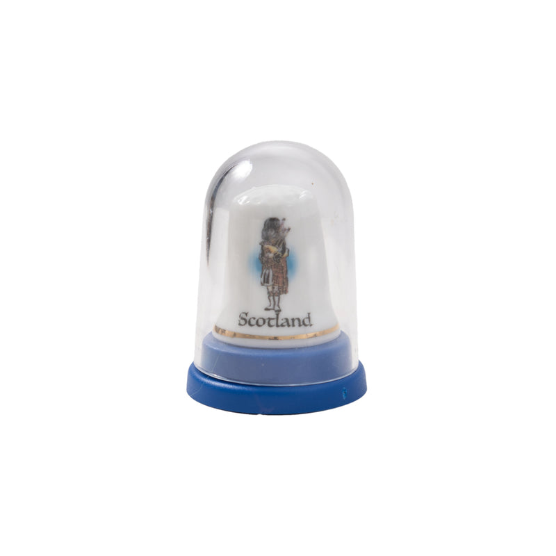 Scotland Piper Boxed Bone China Thimble