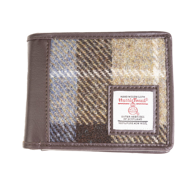 Bifold Wallet Blue/Brown Check