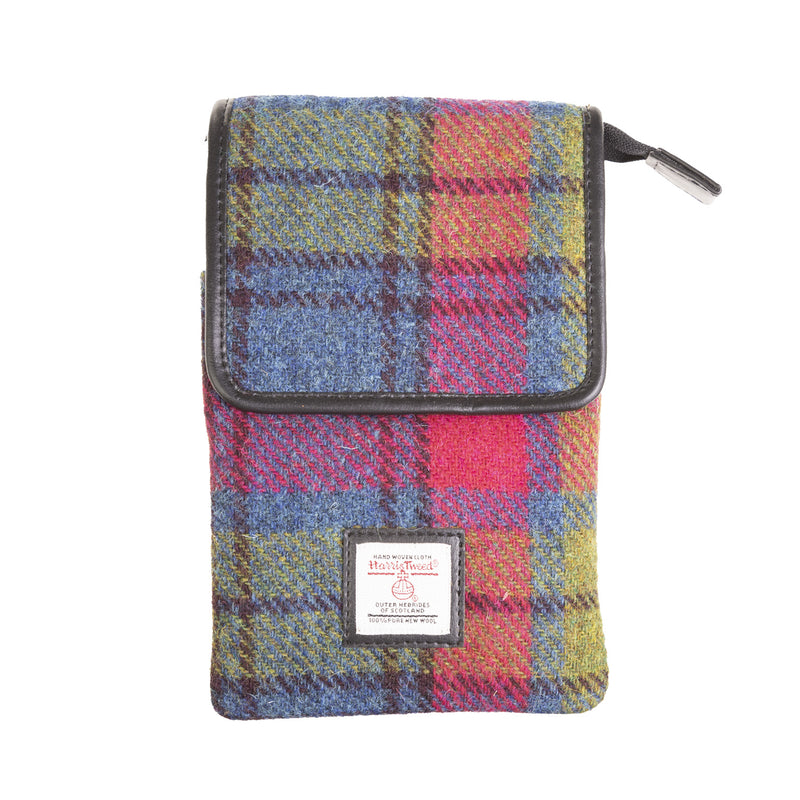 Mini Crossbody Bag Blue/Pink Check