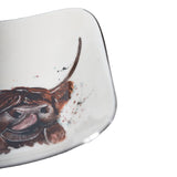 Highland Cow Square Bowl - 16 Cm