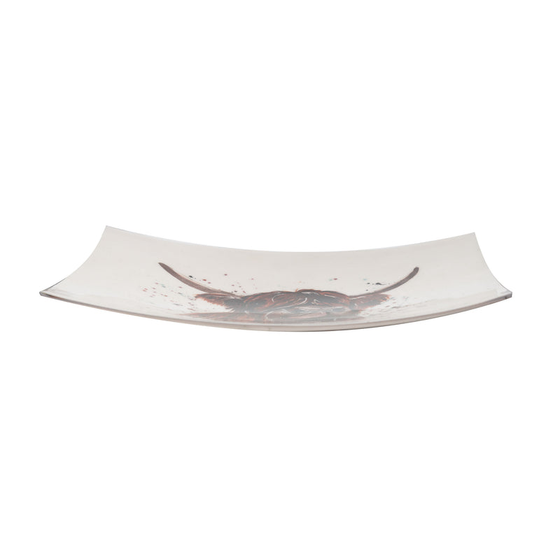 Highland Cow Rectangle Platter 25 Cm