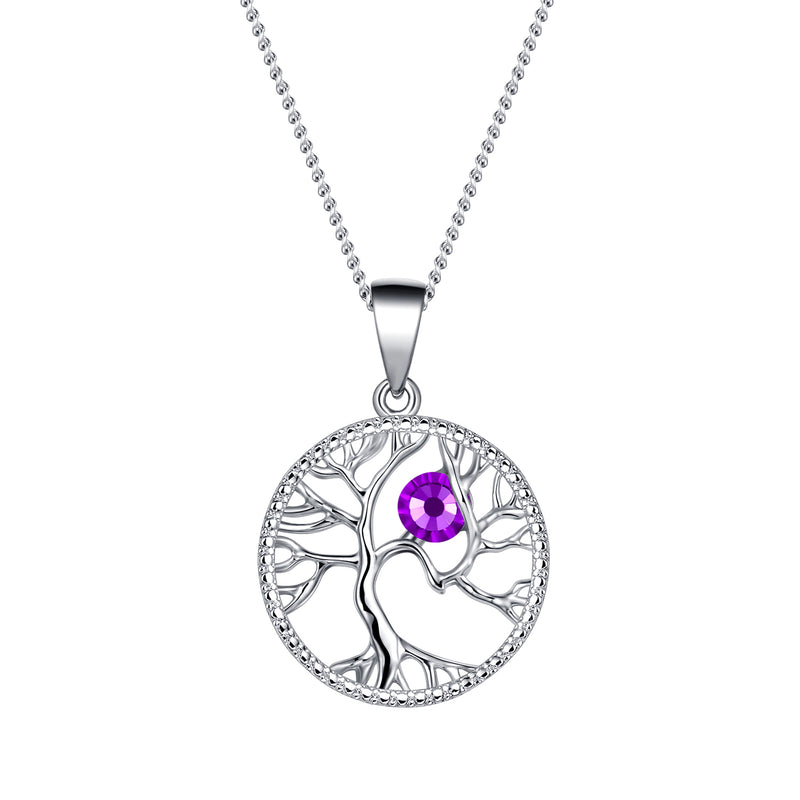 Swarovski Tree Life Birthstone Necklace