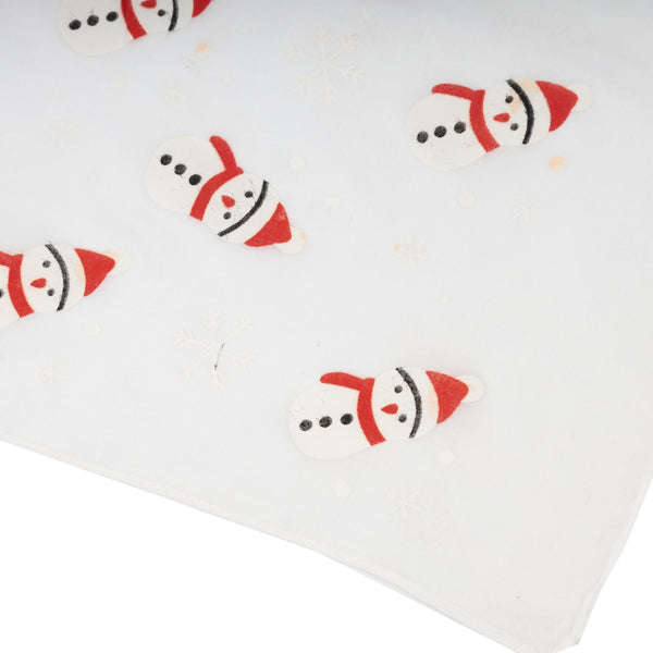 Snowman Scarf White