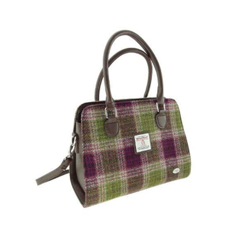 Harris Tweed Midi Tote Bag Findhorn Heather Check