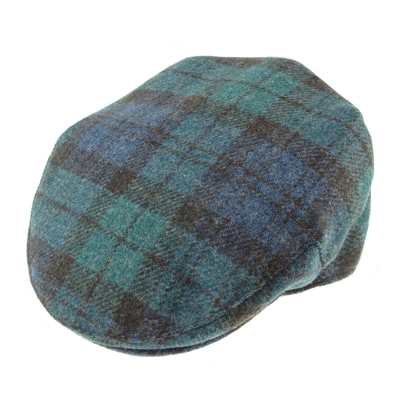 Shetland Wool Tartan Cap Black Watch