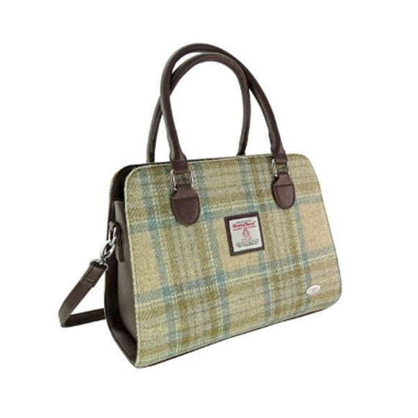 Harris Tweed Midi Tote Bag Findhorn Beige Stewart