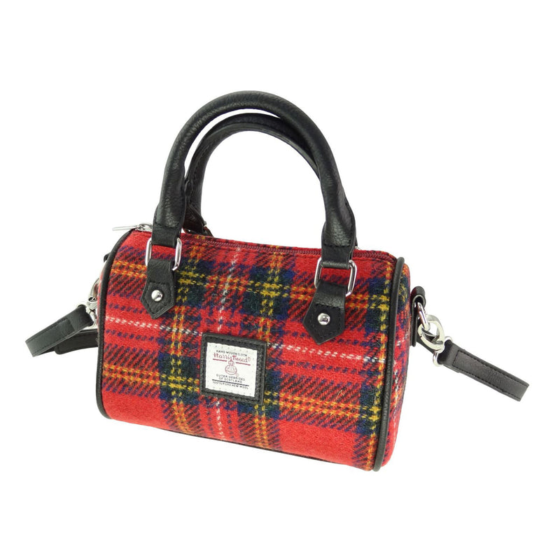 Harris Tweed Kilbride Mini Bowling Bag Royal Stewart