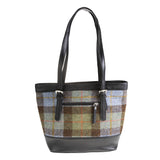 Ht Leather Tote Bag Lovat Check / Black