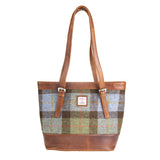 Ht Leather Tote Bag Lovat Check / Tan