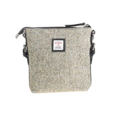 Ht Leather Crossbody Bag Green & White Barleycorn / Black