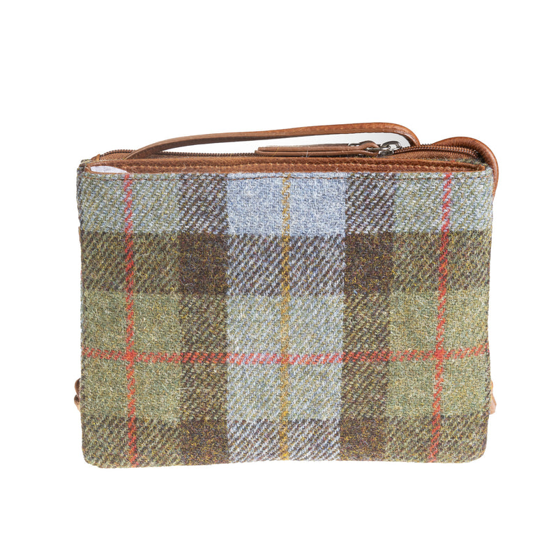 Ht Ladies Cross Body Bag Lovat Check / Tan