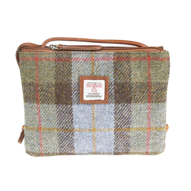 Ht Ladies Cross Body Bag Lovat Check / Tan