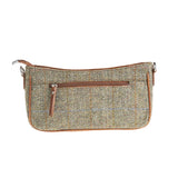 Ladies Ht Leather Hand Bag Lt Brown Check / Tan