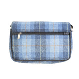 Ht Leather Ladies Shoulder Bag Blue Check / Black