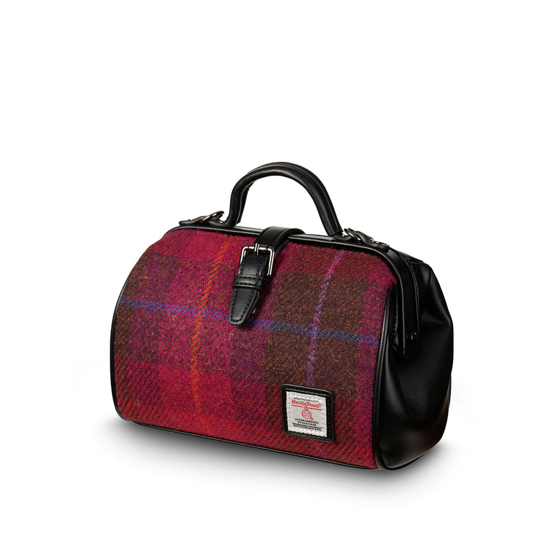 The Medium Doctor Bag Fuchsia Tartan