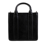 The Medium Tobi Tote Bag Black Herringbone