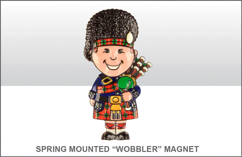 Scotland Piper Printed Resin Magnet