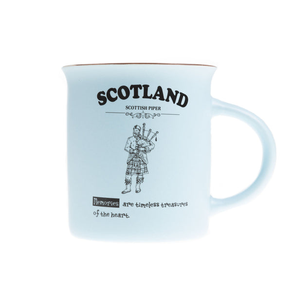 Scotland Piper Bone China Mug Matt