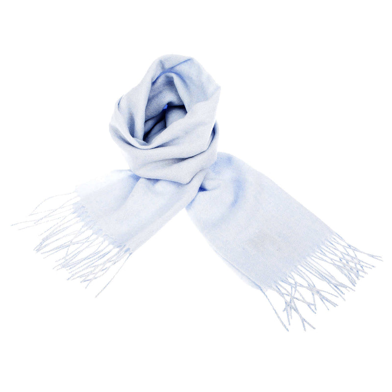 Edinburgh 100% Lambswool Tartan Scarf Baby Blue