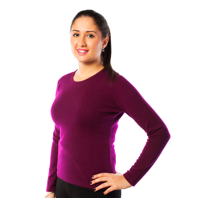 100% Cashmere Ladies Fashion Crew Neck Eminence