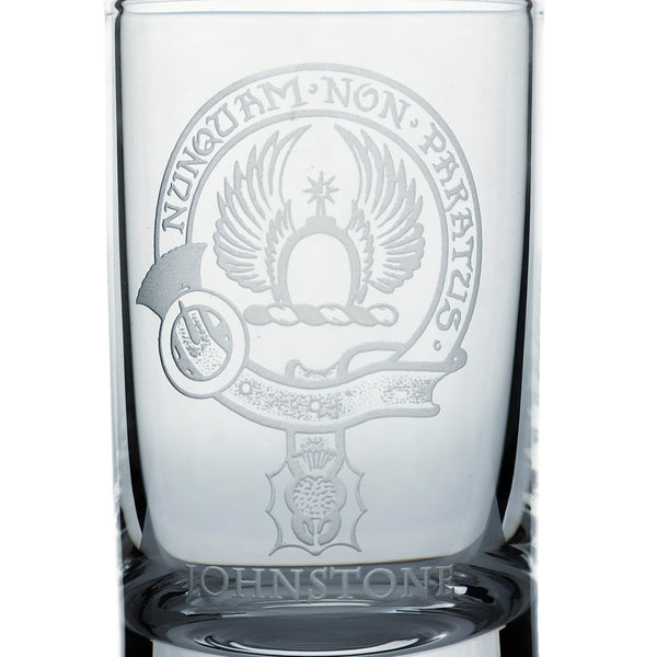 Collins Crystal Clan Shot Glass Johnstone