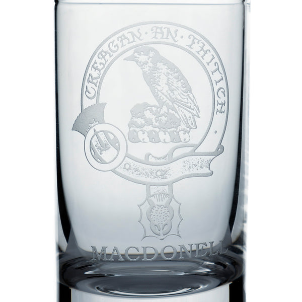 Collins Crystal Clan Shot Glass Macdonell