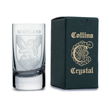 Collins Crystal Clan Shot Glass Scotland Shield