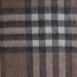 Chequer Tartan 90/10 Cashmere Blanket Camel