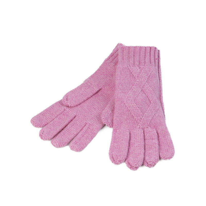 Ladies Racking Rib Detail Glove Marl Lilac