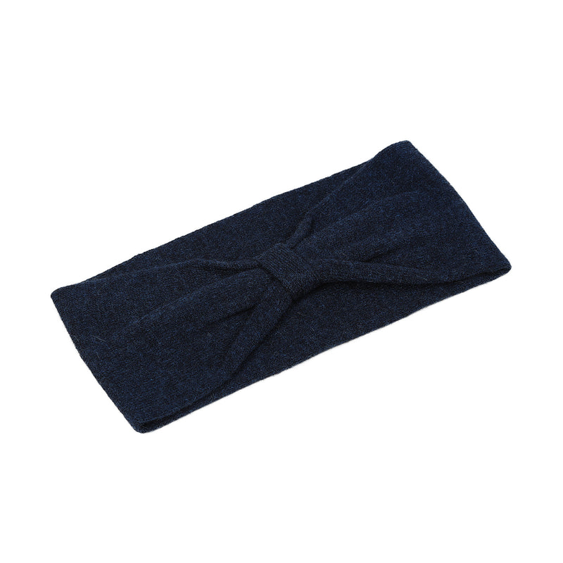 100% Cashmere Plain Ladies Headband Astral