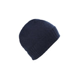 Gents Plain Knit Beanie Rib Turn Up Cosmos