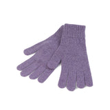 100% Cashmere Plain Ladies Glove Heather