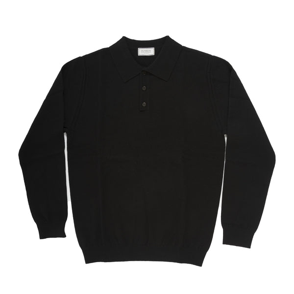 100% Cashmere Gents Polo Cosmos