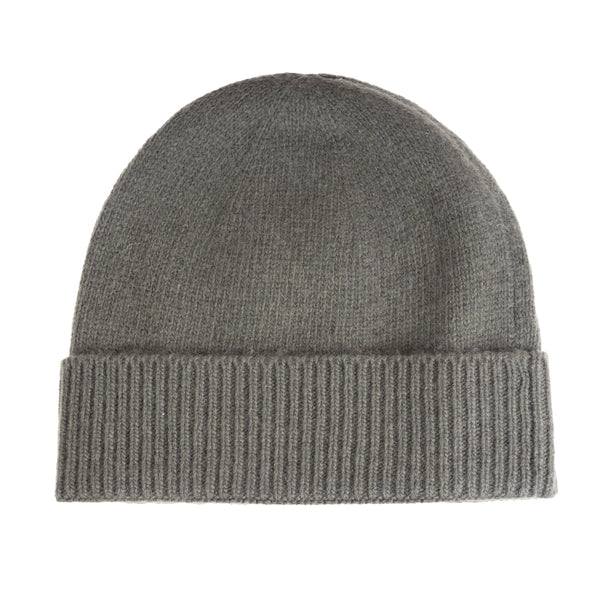 Ladies Plain Lambswool Mix Beanie Olive