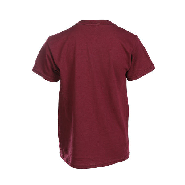 Kids Edinburgh Harvard Print T/Shirt Maroon