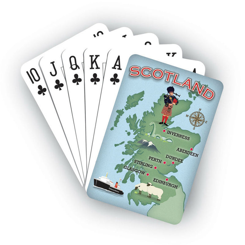 Playing Card - Scotland Map