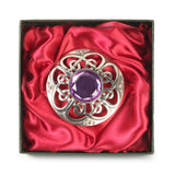 Culloden Plaid Brooch Light Amethyst