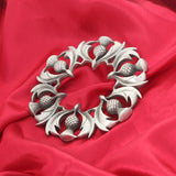 Plaid Brooches