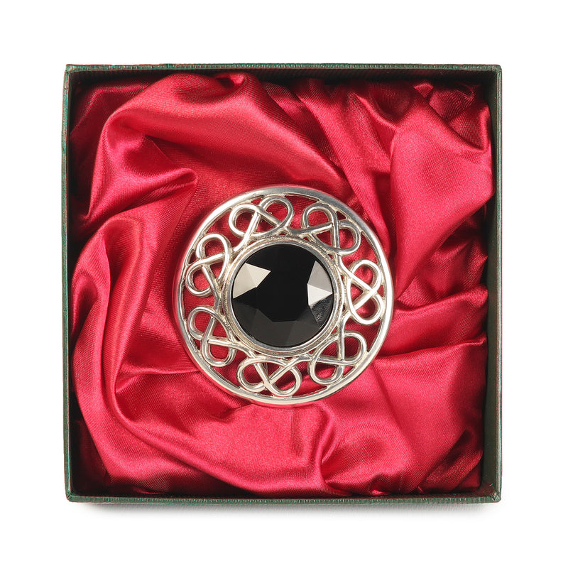 Stroma Brooch Black