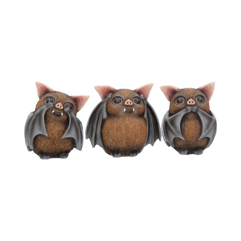 Three Wise Bats 8.5Cm