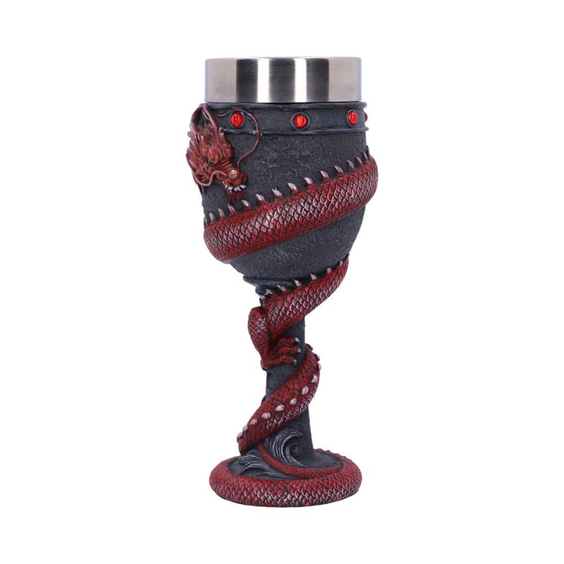 Dragon Coil Goblet Red 20Cm