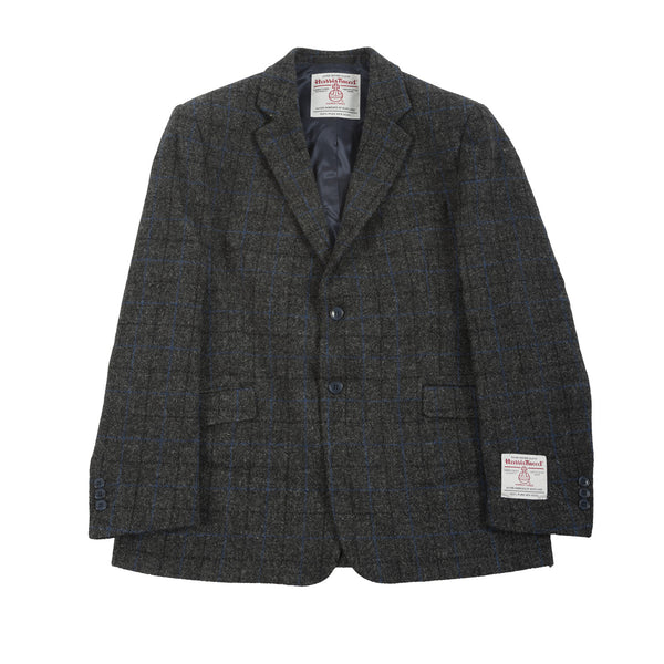 Men's Barra Harris Tweed Jacket Blue Check