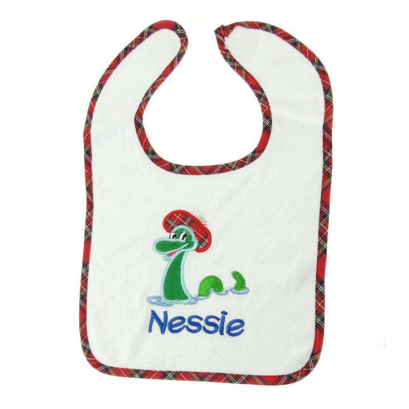 Babies Bib - Tartan Happy Nessie