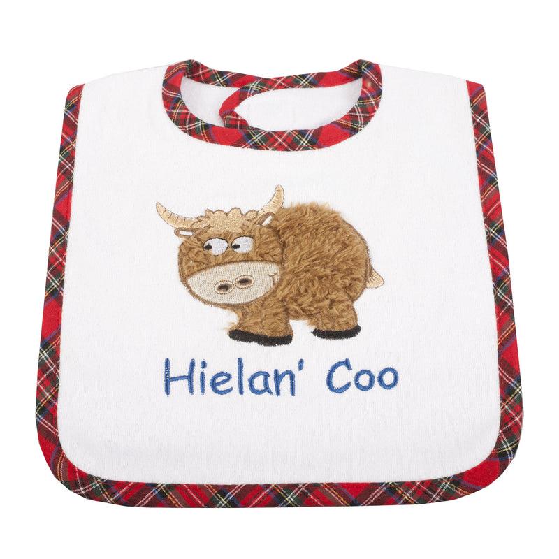 Babies Bib - Tartan Heilan' Coo