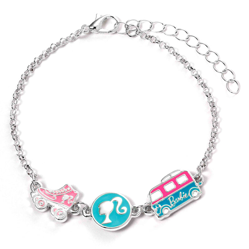 Barbie Charm Bracelet 3 Fun Charms  - Si