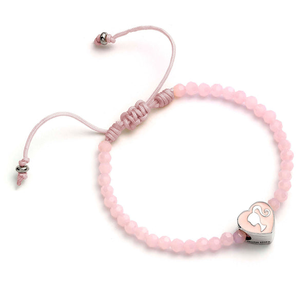 Barbie Pink Bead Friendship Bracelet Hea