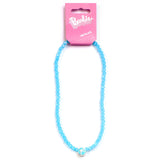 Barbie Blue Bead Necklace Silhouette Pen