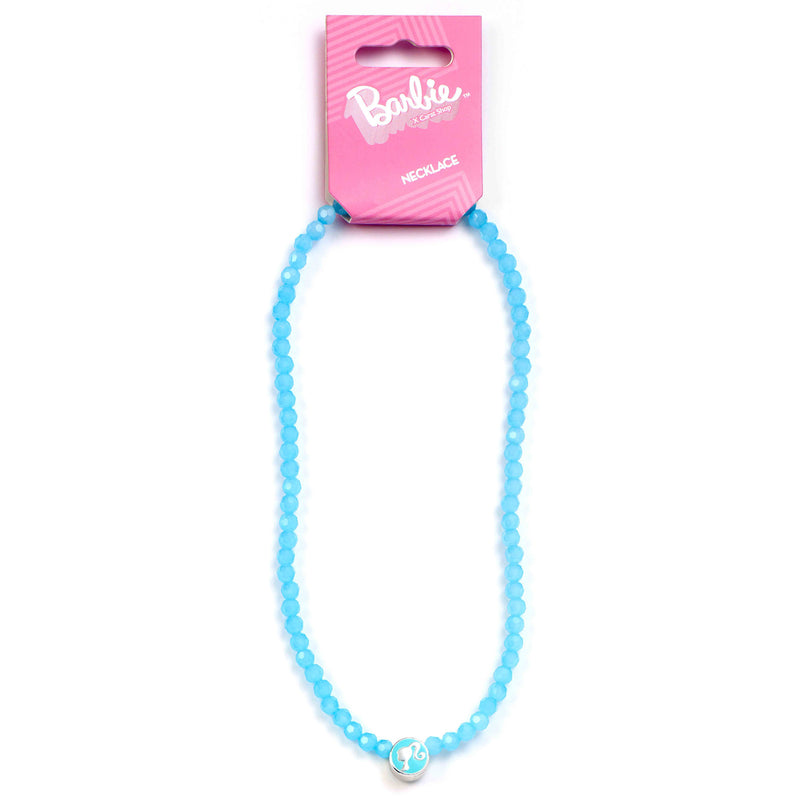 Barbie Blue Bead Necklace Silhouette Pen