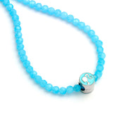 Barbie Blue Bead Necklace Silhouette Pen